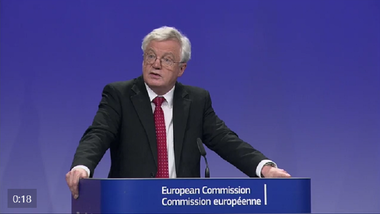 David Davis îi îndeamnă pe liderii UE ”să facă un pas înainte” şi să treacă la faza a doua a negocierii Brexitului - VIDEO