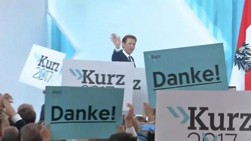 Liderul conservator Sebastian Kurz obţine o victorie în alegerile parlamentare anticipate în Austria şi ar putea forma o coaliţie cu extrema dreaptă