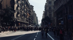 Mii de catalani în stradă şi în grevă, în semn de protest faţă de încarcerarea ”celor doi Jordi” - VIDEO