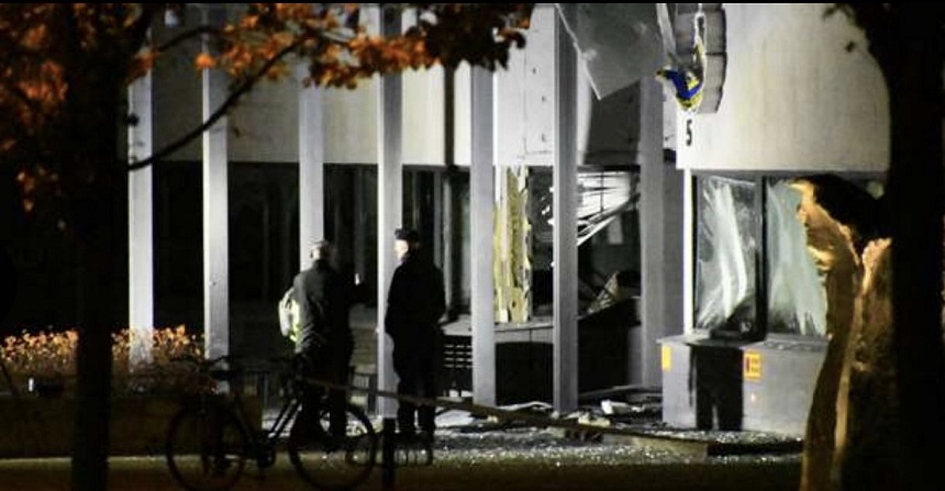 Post de poliţie din sudul Suediei avariat într-o explozie în care nu a fost rănită nicio persoană
