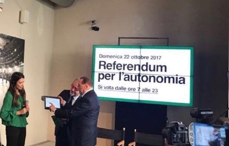 Berlusconi susţine referendumurile simbolice de duminică pe tema autonomiei Lombardiei şi Veneto