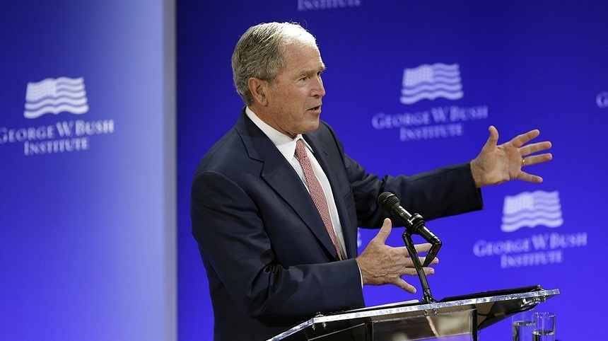 George W. Bush atacă ”trumpismul” abia voalat într-un discurs la New York - VIDEO
