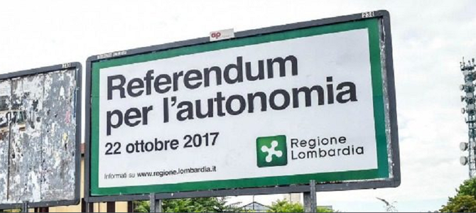 Referendum în Lombardia şi Veneto pentru o autonomie mai mare faţă de Roma