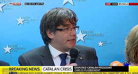 Puigdemont îndeamnă la o ”încetinire”a independeţei catalane în vederea evitării unor tulburări şi spune că s-ar întoarce ”imediat” în Spania dacă i s-ar garanta un proces echitabil - VIDEO