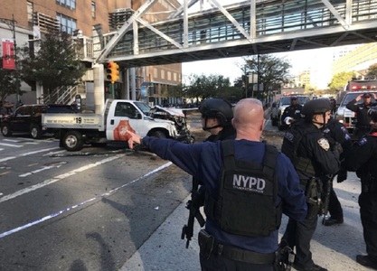 Primarul New Yorkului, după atacul din Manhattan: Opt persoane au fost ucise. Poliţia: 11 persoane au fost rănite; atacatorul, un bărbat de 29 de ani. Incidentul, considerat terorist