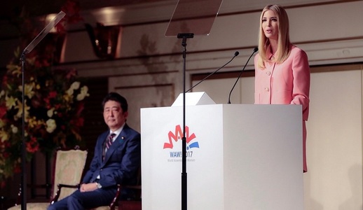 Hărţuirea ”nu trebuie să fie tolerată niciodată”, spune Ivanka Trump indignată la World Assembly for Women la Tokyo