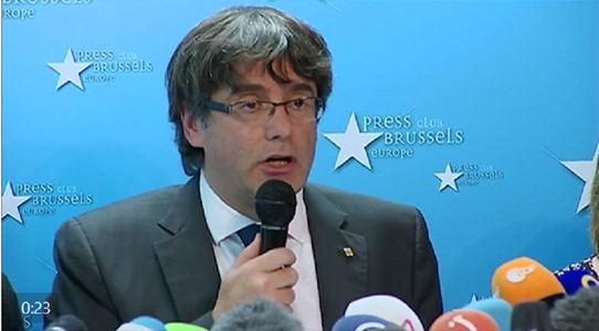 Puigdemont, aflat la Bruxelles, face apel la unitatea partidelor separatiste la alegerile din 21 decembrie