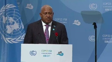 Preşedintele fijian al celei de-a 23-a Conferinţe ONU privind modificările climatice (COP23) îndeamnă lumea să acţioneze