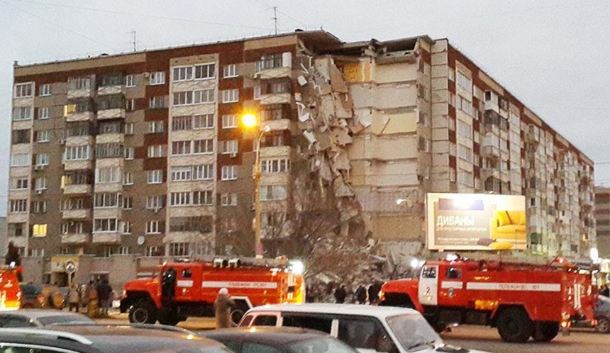 Cel puţin doi morţi şi doi răniţi în Rusia, în urma surpării pariţale a unui bloc de nouă etaje la Ijevsk 