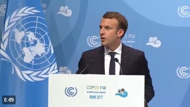 Macron îndeamnă Europa să ”compenseze” lipsa de finanţare a GIEC legată de retragerea americană