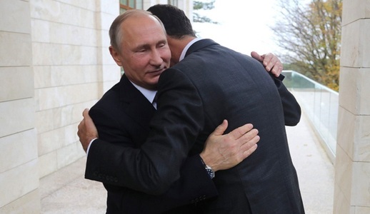 Putin se întâlneşte cu al-Assad la Soci înaintea unui summit Rusia-Iran-Turcia pe tema războiului din Siria