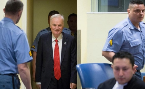 ”Călăul din Balcani” Ratko Mladici, găsit vinovat de genocid, crime de război şi crime împotriva umanităţii de TPI, condamnat la închisoare pe viaţă