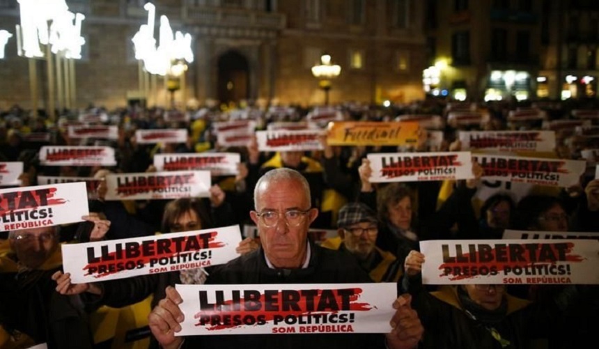 Campanie electorală atipică în Catalonia, cu candidaţi în închisoare şi în exil