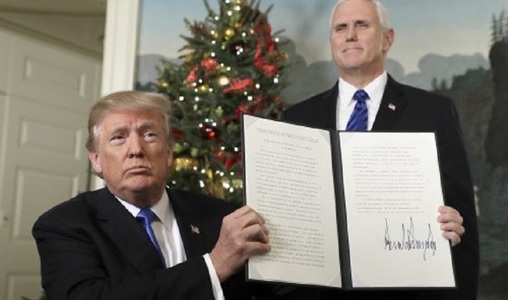 Decizia lui Trump privind Ierusalimul deschide ”porţile infernului intereselor americane în regiune”, ameninţă Hamasul