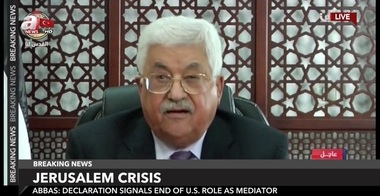 Washingtonul nu mai poate să joace rolul de mediator al păcii după decizia lui Trump privind Ierusalimul, afirmă Abbas şi Erakat