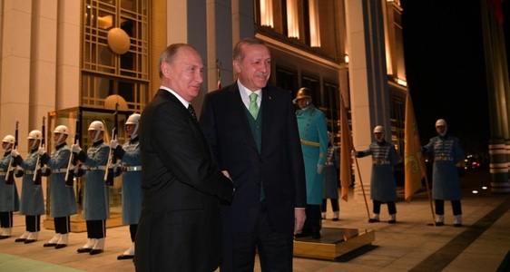 Putin şi Erdogan avertizează, la Ankara, cu privire la o intensificare a tensiunilor în Orientul Mijlociu