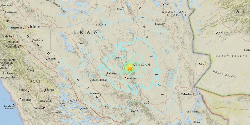 Cutremur de magnitudinea 6,2 în sud-estul Iranului