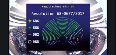 Parlamentul European susţine, printr-o rezoluţie, lansarea celei de a doua faze a negocierii Brexitului