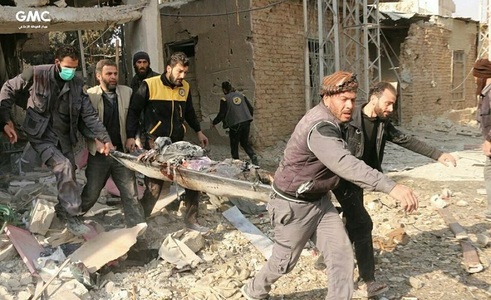 Siria: Cel puţin 17 civili au fost ucişi în raiduri aeriene în Ghouta de Est