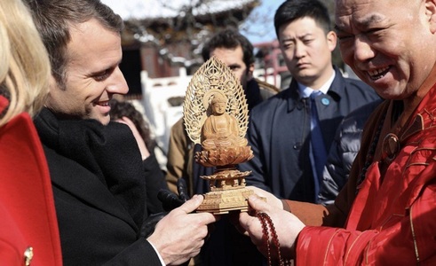 Macron îndeamnă într-un discurs la Xian la o alianţă Franţa-Europa-China pentru ”viitorul lumii”
