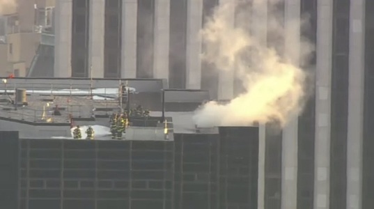 Incendiu la ultimul etaj al Trump Tower la New York; nicio persoană nu a fost rănită