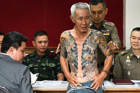 Un lider Yakuza a fost arestat în Thailanda după ce imagini cu tatuajele sale au devenit virale