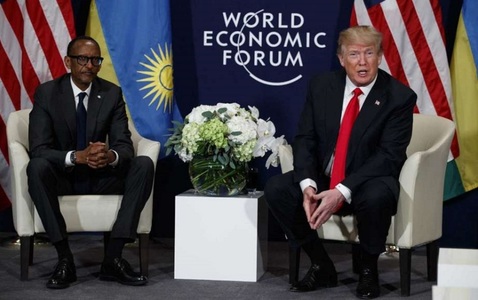Trump le transmite africanilor, de la Davos, ”sentimente călduroase”