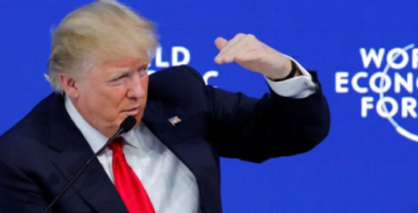 ”America mai întâi nu este America singură”, spune Trump la Davos, huiduit după ce a atacat presa