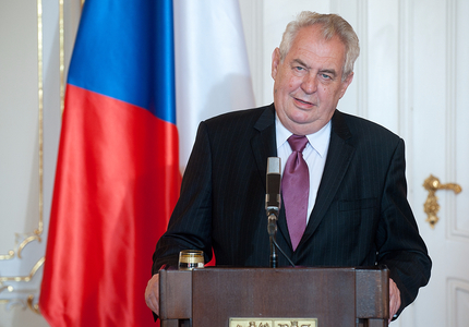 Prorusul Milos Zeman a fost reales preşedinte al Cehiei