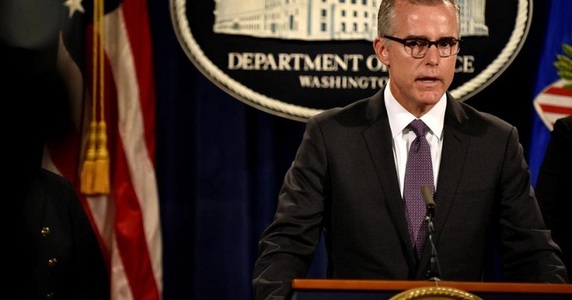 Adjunctul directorului FBI, Andrew McCabe, demisionează