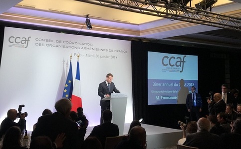Macron vrea să înscrie în calendarul francez o zi a comemorării genocidului armean