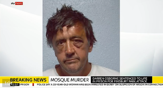 Darren Osborne, autorul atacului de lângă moscheea din Finsbury Park din Londra, condamnat la închisoare pe viaţă