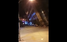 Cutremur puternic în Taiwan. Numeroase clădiri s-au prăbuşit. Autorităţile încearcă să elibereze oamenii captivi într-un hotel parţial dărâmat. VIDEO