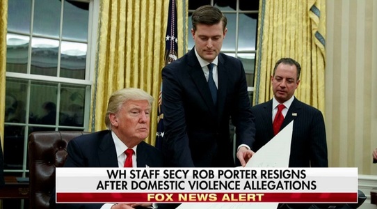 Un consilier al lui Trump, Rob Porter, demisionează în urma unor acuzaţii de violenţe conjugale