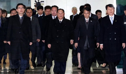Delegaţia nord-coreeană condusă de Kim Yong-chol, primită cu proteste în Coreea de Sud înainte de ceremonia de închidere a Jocurilor Olimpice de Iarnă de la Pyeongchang