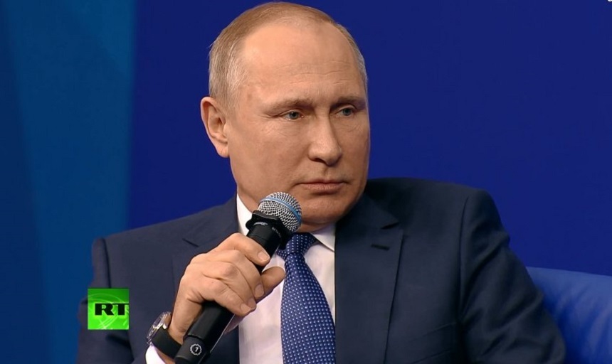 Putin susţine că Rusia a dejucat planurile a sute de spioni străini

