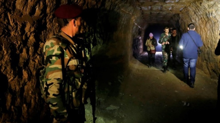 Rebelii sirieni au săpat în Ghouta un labirint de tuneluri, dotat cu spitale de campanie şi un cartier general militar