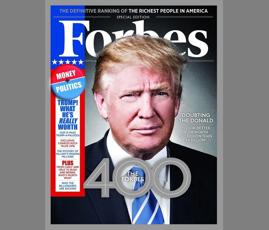 Jurnalist Forbes: Donald Trump a minţit legat de averea personală pentru a figura în lista celor mai bogaţi oameni din SUA