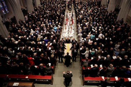 Funeraliile Barbarei Bush: Aproximativ 1.500 de persoane prezente, între care şi patru foşti preşedinţi
