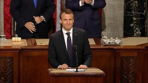 Emmanuel Macron îndeamnă în Congresul american la respingerea naţionalismului şi la o ”nouă formă de multilateralism”
