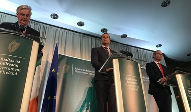Barnier avertizează, în Irlanda, că problema irlandeză poate să conducă la eşecul negocierilor Brexitului; Vardakar: ”liniile roşii impuse de Regatul Unit sunt principalele obstacole”