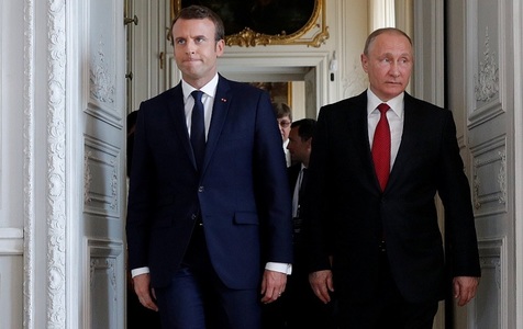 Macron, de acord cu Putin şi Rohani să menţină acordul în dosarul nuclear iranian din 2015