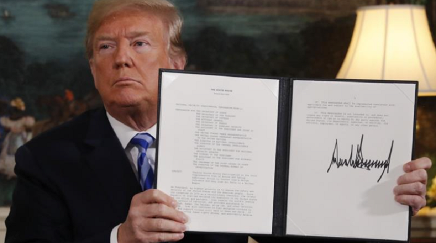 UPDATE - SUA se retrag din acordul în dosarul nuclear iranian. Donald Trump: ”Este un acord părtinitor oribil. America nu va fi ţinută ostatica şantajului nuclear”. Reacţii internaţionale. VIDEO