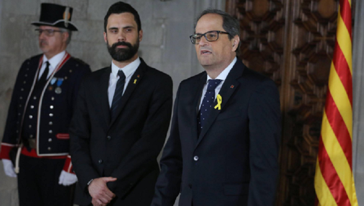 Noul preşedinte separatist Quim Torra depune jurământul fără să se angajeze să respecte Constituţia spaniolă, pe regele Felipe al VI-lea şi statutul Cataloniei