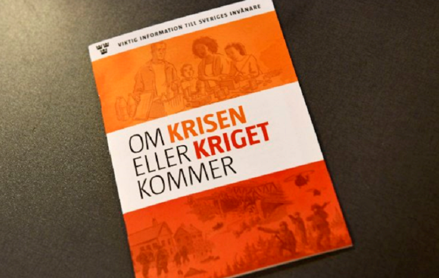 O broşură tipărită în 4,8 milioane de exemplare pregăteşte populaţia Suediei de război