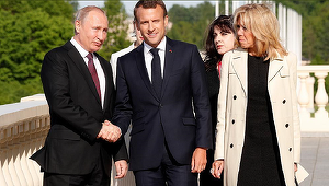 Macron anunţă, la Palatul Constantin, că vrea ”iniţiative comune” cu Putin în dosarele iranian, sirian şi ucrainean