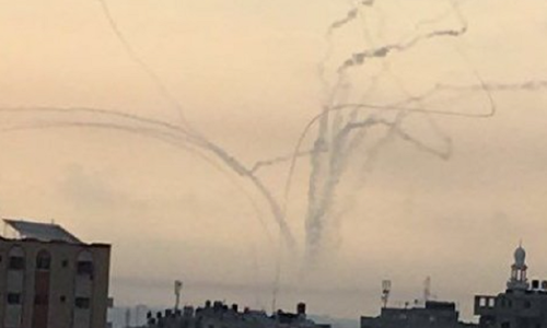 Salvă de obuze de mortier interceptate de sistemul de apărare antiaeriană ”Iron Dome” în sudul Israelului