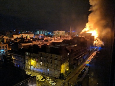 Clădire istorică celebră din Glasgow, distrusă de un incendiu - FOTO, VIDEO