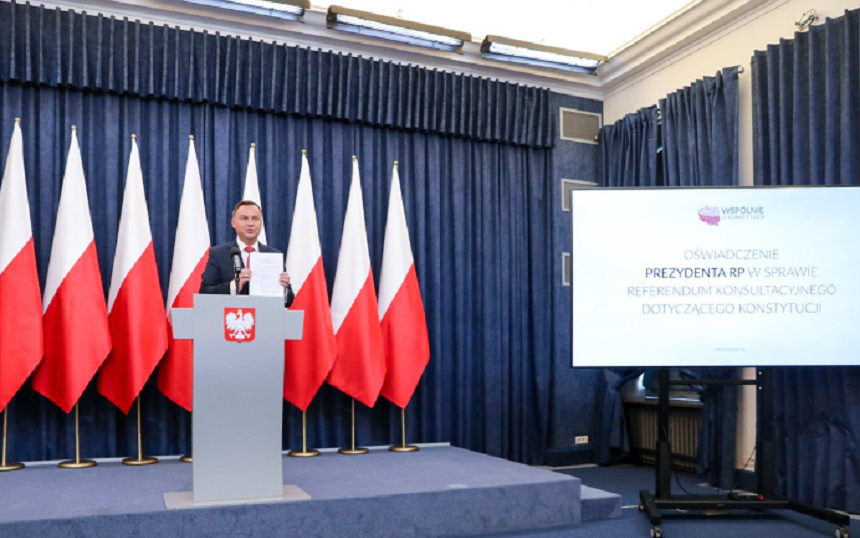 Preşedintele polonez Andrzej Duda vrea un referendum în vederea unei noi Constituţii