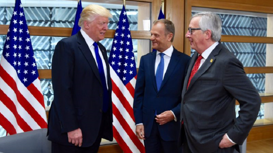 Trump îl primeşte pe Juncker într-o întâlnire tensionată la Casa Albă